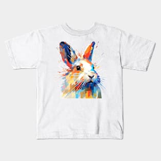 Rabbit Bunny Animal Freedom World Wildlife Wonder Abstract Kids T-Shirt